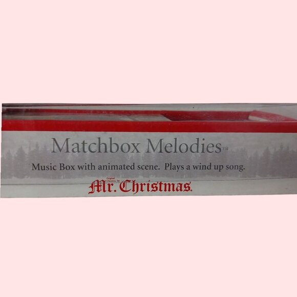 Mr. Christmas Matchbox Melodies Jingle Bells Music Box W/ Animated Scene Plays S - Picture 8 of 10